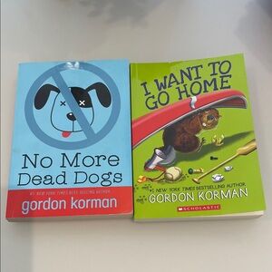 Gordon Korman Paperback Bundle - Blue & Lime Green Covers